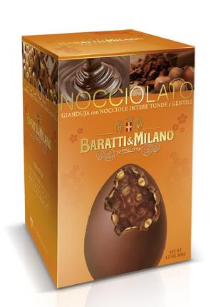 Шоколадное яйцо baratti & milano easter egg gianduja hazelnuts 120g