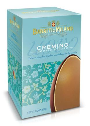 Шоколадное яйцо baratti & milano easter egg cremino 100g