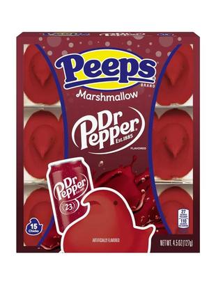 Маршмеллоу peeps marshmallow chicks dr pepper 15s 127g