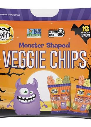 Снеки good health veggie chips monster shaped 18s 255g