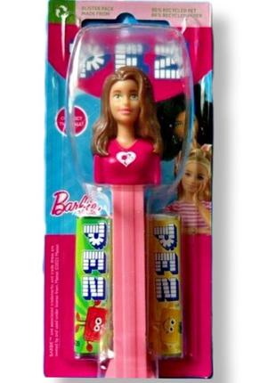 Pez barbie brown hair 2s 17g