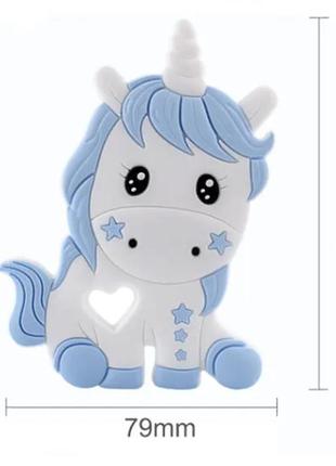 Прорізувач силіконовий єдиноріг, гризунець для прорізування зубів для дітей