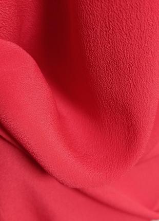 Блуза шёлковая, красная с коротким рукавом, бренд luisa cerano, яркая ,легкая, летняя, премиум качества.9 фото