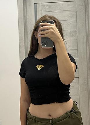 Футболка bershka s с принтом «король лев»