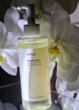 Гидрофильное масло для очистки пор anua heartleaf pore control cleansing oil