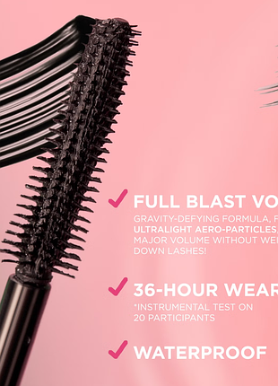 Benefit badgal bang! waterproof mascara водостійка об'ємна туш для вій, 8,5 гр.
