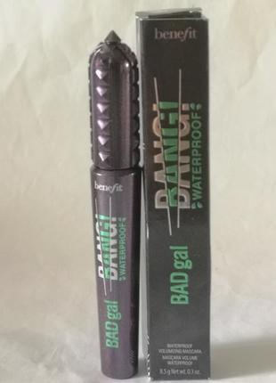Benefit badgal bang! waterproof mascara водостійка об'ємна туш для вій, 8,5 гр.