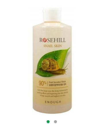 Тонер для лица enough rosehill snail skin с муцином улитки 300 мл