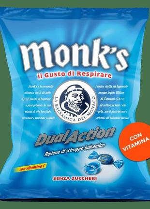 Леденцы monk's dual action balsamico senza zucchero 60g