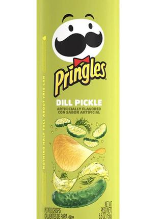 Чипсы pringles dill pickle cornichon 156g