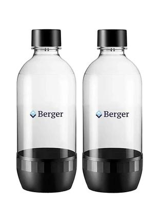 Набір із двух пляшок 2x0,5l чорних berger / sodastream