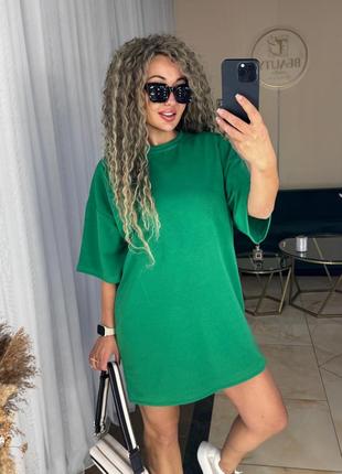 Сукня -футболка в кольорах