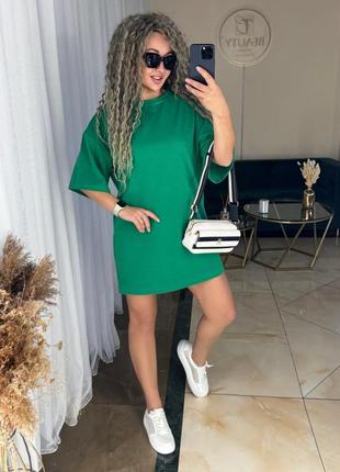 Сукня -футболка в кольорах