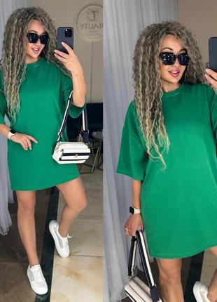 Сукня -футболка в кольорах