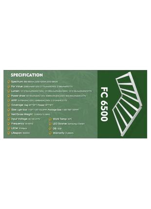 Led лампа mars hydro fc6500 smart samsung 301h evo 730w new version 20238 фото