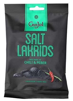 Лакрица gajol salt lakrids chili peber 140g