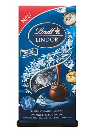 Конфеты lindt lindor dunkle mischung 100g