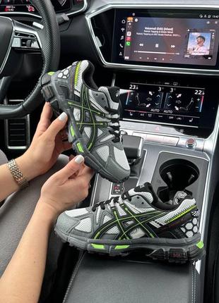 3 кольори🌈 жіночі кросівки в стилі asics gel-kahana 8 асікс / демісезонні / літні, осінні / шкіра, текстиль / сірі, чорні, бежеві, сині