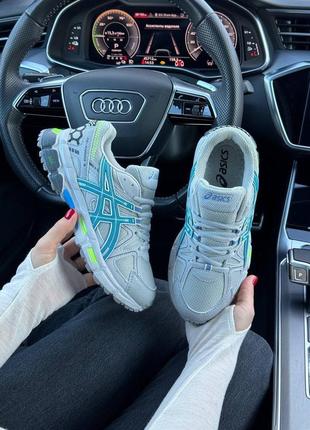 3 кольори🌈 жіночі кросівки в стилі asics gel-kahana 8 асікс / демісезонні / літні, осінні / шкіра, текстиль / сірі, чорні, бежеві, сині5 фото