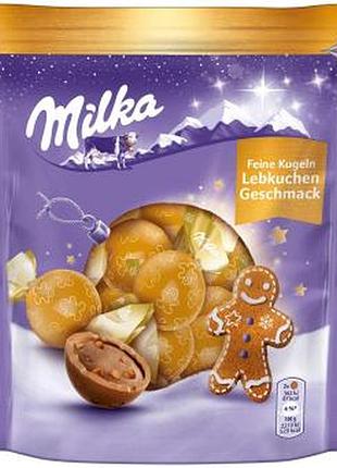 Шоколадные конфеты milka feine kugeln lebkuchen geschmack 90g