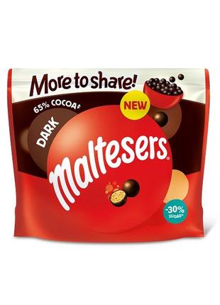 Malteser dark chocolate more to share pouch 163g