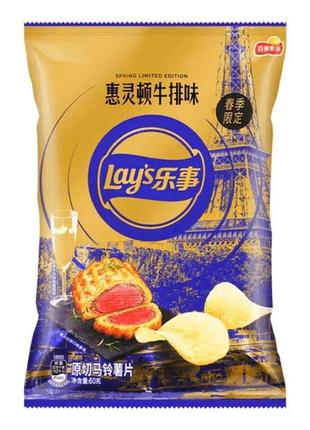 Чипсы lay's beef wellington china 60g