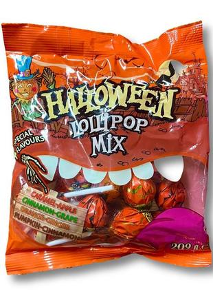 Льодяники halloween lollipop mix 209g
