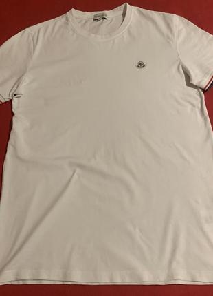 Брендовая футболка moncler p.l/xl хлопок
