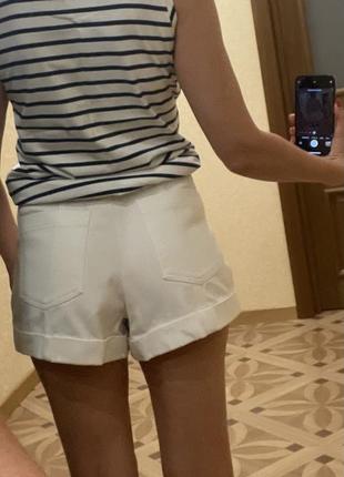 Белые джинсовые шорты zara6 фото