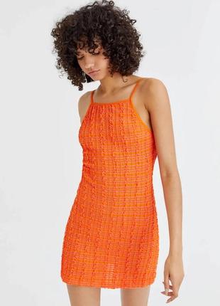 Сукня з відкритою спиною помаранчевий pull&bear розмір м