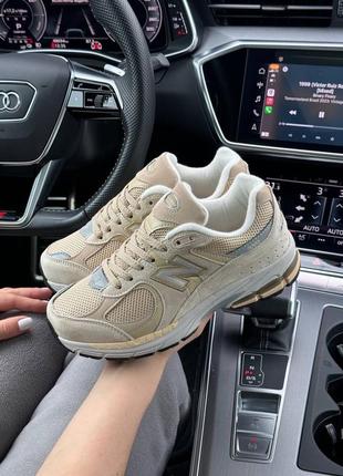 5 кольорів🌈 жіночі кросівки в стилі new balance 2002r нью беленс / демісезонні / літні, осінні / замша, текстиль / сірі, бежеві, коричневі