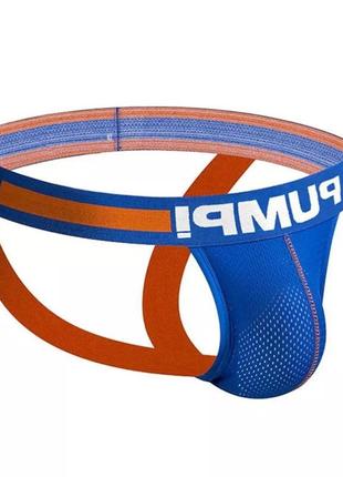 Спортивные трусы джоки pump xxl сине-оранжевый