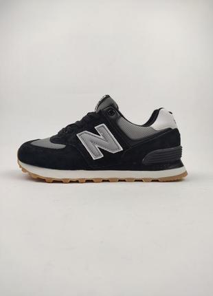 Кроссовки new balance 574 black gray6 фото