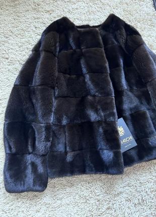 Брендовая норковая шуба автоледи, поперечка. норковый полушубок.норка блэкглама,...