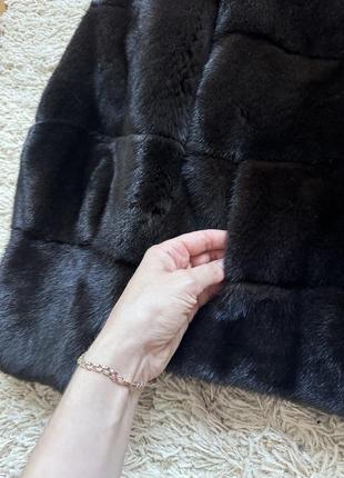 Брендовая норковая шуба автоледи, поперечка. норковый полушубок.норка блэкглама,...