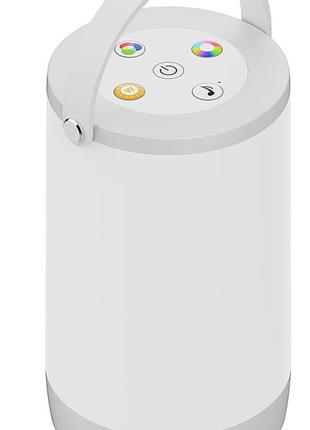 Настільний світильник з акумулятором te-060rgb+3000k+ic, usb