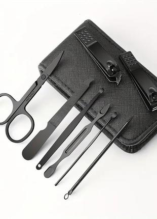 Набір класичних надзвичайно гострих та міцних інструментів для манікюру 6 в 1, ножиці для нігтів, кусачки, пилочка