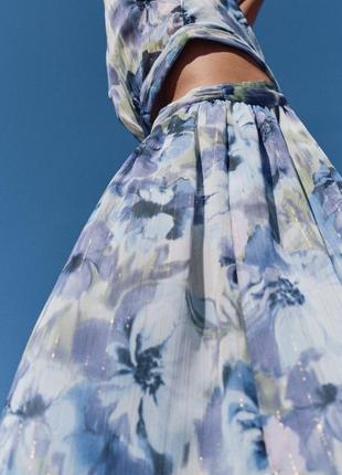 Сукня максі в квіти від zara, плаття красиве довге зара
