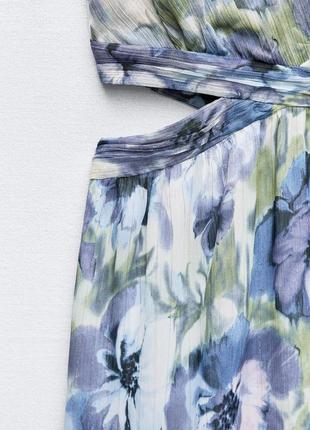 Сукня максі в квіти від zara, плаття красиве довге зара