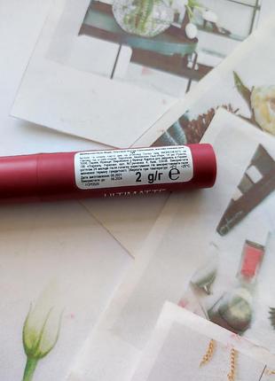 Матова стійка помада maybelline ultimatte 499 more blush