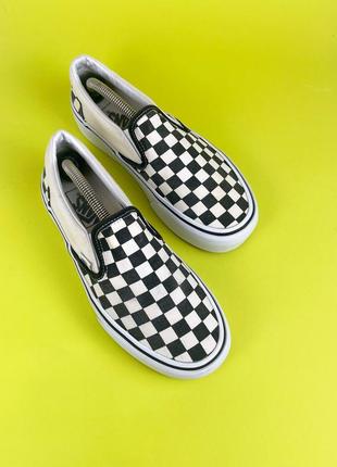 Vans slip-on on platform вансы на платформе сліп-он в клетку4 фото