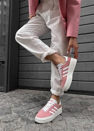 10 цветов🌈 женские кроссовки в стиле adidas gazelle адидас газели / демисезонные / летние, осенние / кожа, замша / серые, черные, белые, розовые
