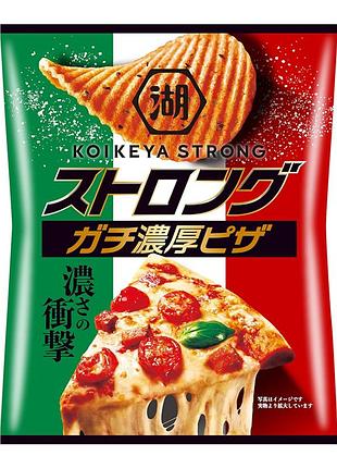 Чипсы koikeya strong potato chips rich pizza 52g