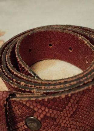 B.belt ремень кожа змеи ручной работы германия серебряная пряжка