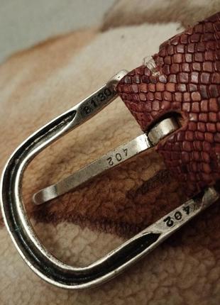 B.belt ремень кожа змеи ручной работы германия серебряная пряжка