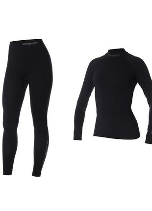 Комплект термобілизни brubeck extreme thermo (ls1528w-le1305w) s black ls1528w-le1305w-s-black black