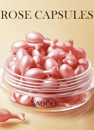 Эссенция для лица с розой (sadoer rose essence lotion whitening bright moisturize skin) 30 гранул
