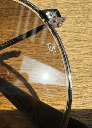 Солнцезащитные очки ray ban round metal crystal brown gradient5 фото
