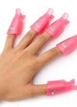 Затискачі для зняття гель-лаку, 5 шт. 4975