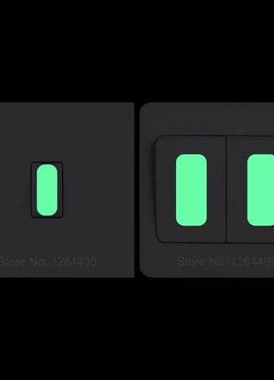 Набор люминесцентных наклеек на выключатель салатовый